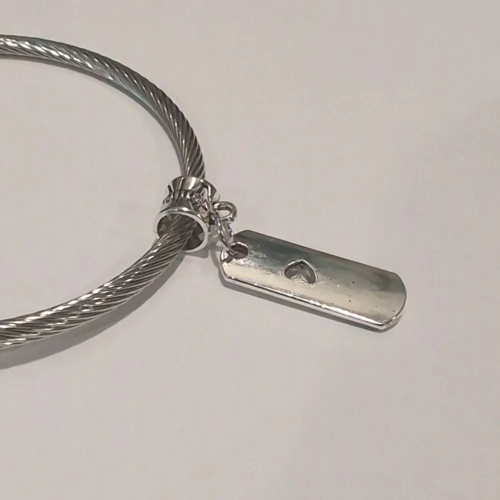 Silver Love Dangle‎ Charm for Pandora Style Bracelet